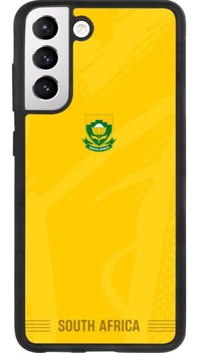 Coque Samsung Galaxy S21 FE 5G - Silicone rigide noir Maillot de football Afrique du Sud 2026 personnalisable