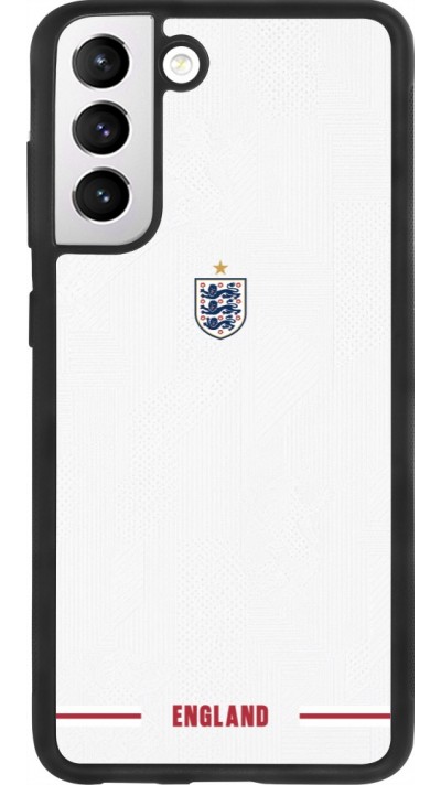 Coque Samsung Galaxy S21 FE 5G - Silicone rigide noir Maillot de football Angleterre 2026 personnalisable