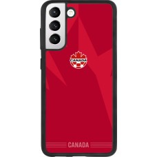 Coque Samsung Galaxy S21 FE 5G - Silicone rigide noir Maillot de football Canada 2026 personnalisable