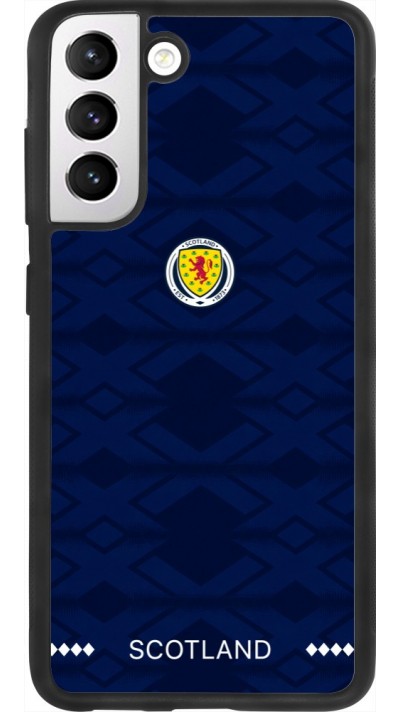 Coque Samsung Galaxy S21 FE 5G - Silicone rigide noir Maillot de football Ecosse 2026 personnalisable