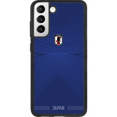 Coque Samsung Galaxy S21 FE 5G - Silicone rigide noir Maillot de football Japon 2026 personnalisable