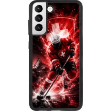 Coque Samsung Galaxy S21 FE 5G - Silicone rigide noir Hockey World Championship Player