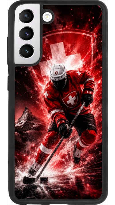 Coque Samsung Galaxy S21 FE 5G - Silicone rigide noir Hockey World Championship Player