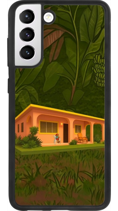 Coque Samsung Galaxy S21 FE 5G - Silicone rigide noir Benitos house DTMF