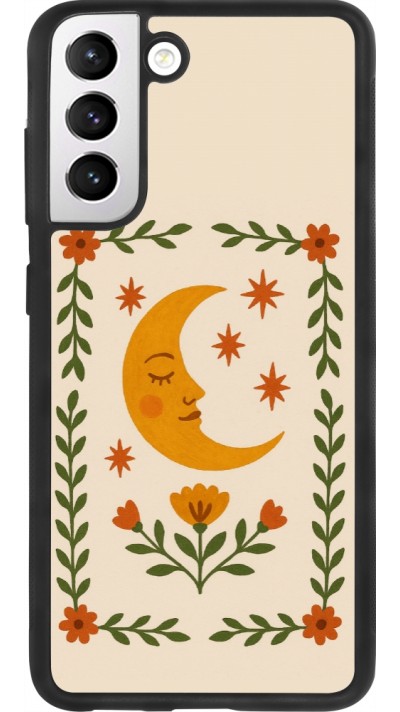 Coque Samsung Galaxy S21 FE 5G - Silicone rigide noir Half moon stamp 2026