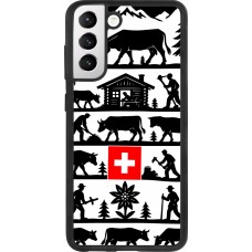 Coque Samsung Galaxy S21 FE 5G - Silicone rigide noir Poya Suisse 1