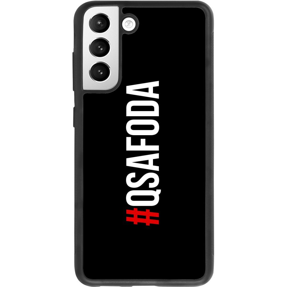 Coque Samsung Galaxy S21 FE 5G - Silicone rigide noir Qsafoda 1