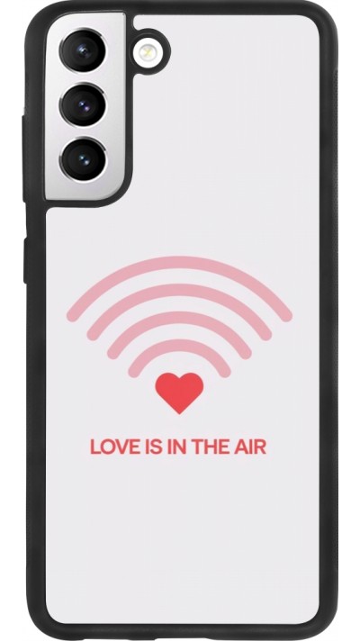 Coque Samsung Galaxy S21 FE 5G - Silicone rigide noir Saint Valentines Day 26 Love is in the air