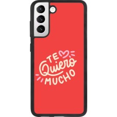 Coque Samsung Galaxy S21 FE 5G - Silicone rigide noir Saint Valentines Day 26 Te quiero mucho
