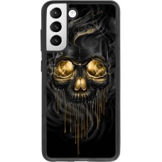 Coque Samsung Galaxy S21 FE 5G - Silicone rigide noir Skull 02