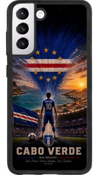 Coque Samsung Galaxy S21 FE 5G - Silicone rigide noir Football Cap-Vert splash 2026
