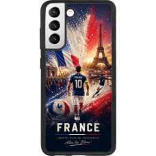 Coque Samsung Galaxy S21 FE 5G - Silicone rigide noir Football France splash 2026