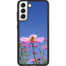 Coque Samsung Galaxy S21 FE 5G - Silicone rigide noir Bee on a flower 2026