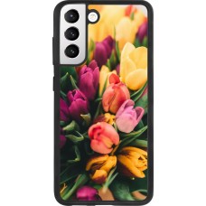 Coque Samsung Galaxy S21 FE 5G - Silicone rigide noir Bouquet of tulips 2026