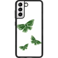 Coque Samsung Galaxy S21 FE 5G - Silicone rigide noir Butterflies 2026