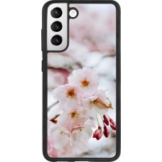 Coque Samsung Galaxy S21 FE 5G - Silicone rigide noir Cherry tree 2026
