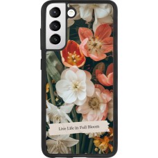 Coque Samsung Galaxy S21 FE 5G - Silicone rigide noir Full Bloom 2026