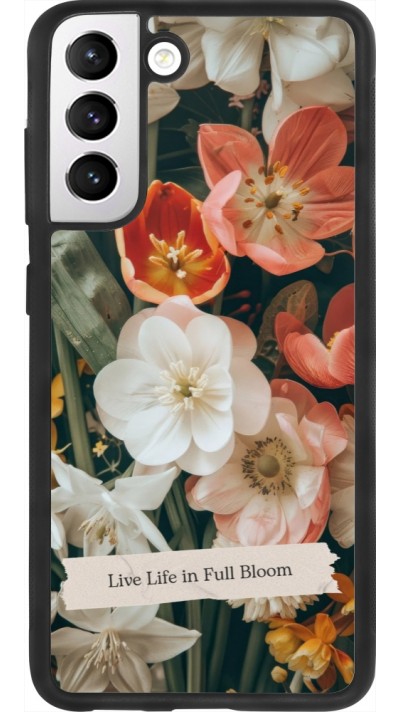 Coque Samsung Galaxy S21 FE 5G - Silicone rigide noir Full Bloom 2026