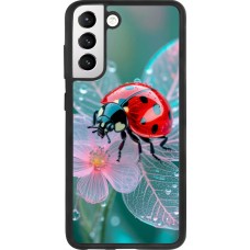Coque Samsung Galaxy S21 FE 5G - Silicone rigide noir Ladybird in bloom 2026