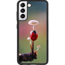 Coque Samsung Galaxy S21 FE 5G - Silicone rigide noir Ladybird on a mushroom 2026