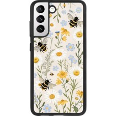 Coque Samsung Galaxy S21 FE 5G - Silicone rigide noir Pattern bees 2026