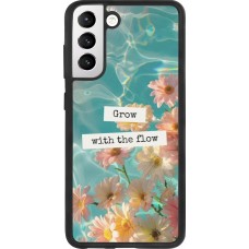 Coque Samsung Galaxy S21 FE 5G - Silicone rigide noir Summer 2025 Grow with the flow