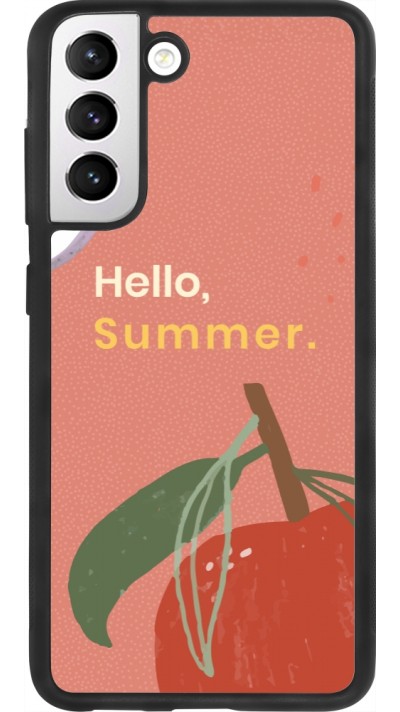 Coque Samsung Galaxy S21 FE 5G - Silicone rigide noir Summer 2025 Hello summer