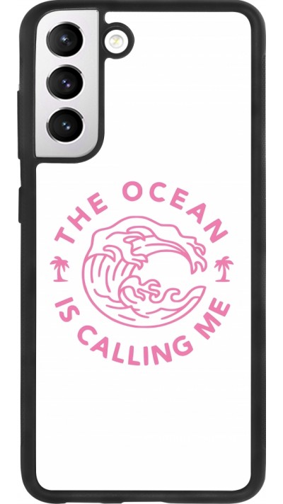 Coque Samsung Galaxy S21 FE 5G - Silicone rigide noir The Ocean is calling me