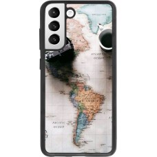 Coque Samsung Galaxy S21 FE 5G - Silicone rigide noir Travel 01