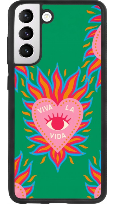 Coque Samsung Galaxy S21 FE 5G - Silicone rigide noir Viva la vida 2026