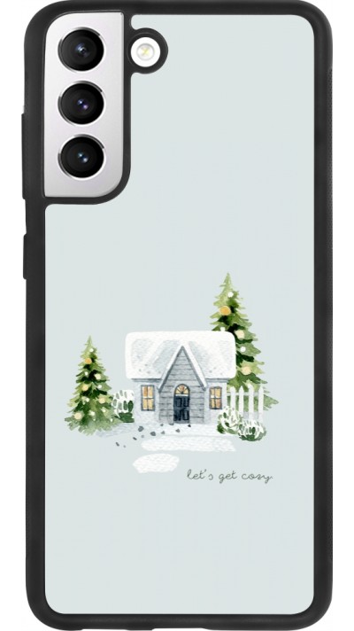 Coque Samsung Galaxy S21 FE 5G - Silicone rigide noir Winter 25 Cosy House