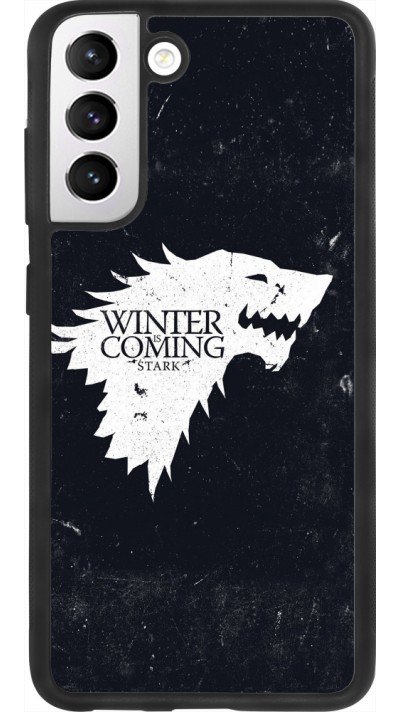 Coque Samsung Galaxy S21 FE 5G - Silicone rigide noir Winter is coming Stark