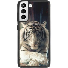 Coque Samsung Galaxy S21 FE 5G - Silicone rigide noir Zen Tiger