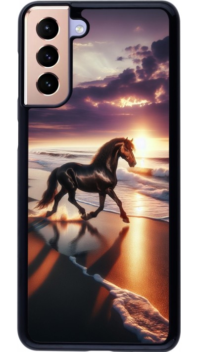 Coque Samsung Galaxy S21+ 5G - Cheval majestueux plage