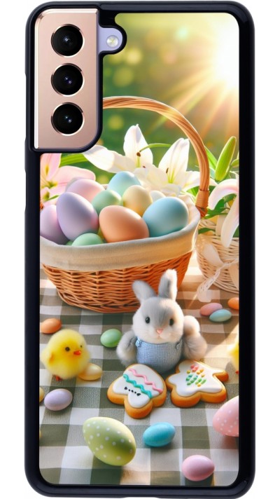 Coque Samsung Galaxy S21+ 5G - Easter 2025 Panier Pâques