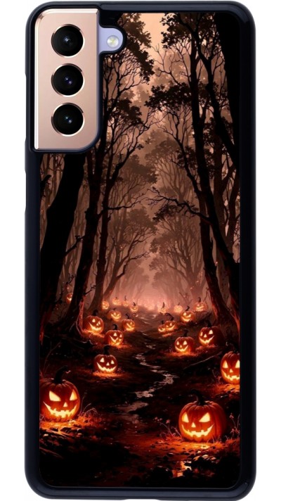 Coque Samsung Galaxy S21+ 5G - Halloween 2025 Road of Terrifying Pumpkins
