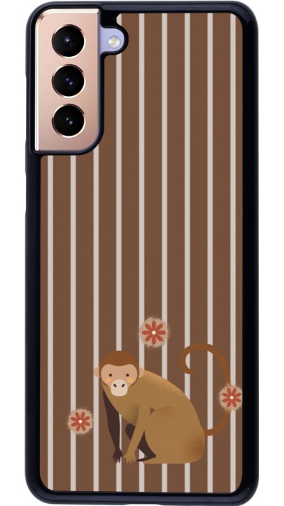 Samsung Galaxy S21+ 5G Case Hülle - Monkey with stripes