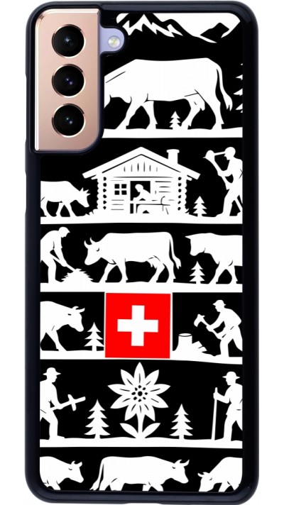 Coque Samsung Galaxy S21+ 5G - Poya Suisse 1 noir