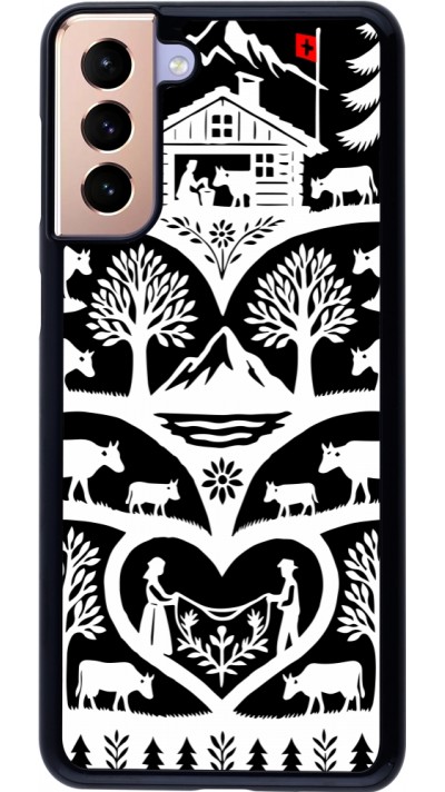 Coque Samsung Galaxy S21+ 5G - Poya Suisse 2 noir