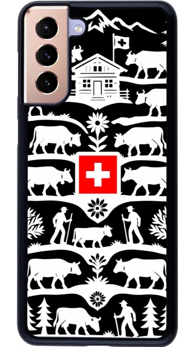 Coque Samsung Galaxy S21+ 5G - Poya Suisse 3 noir