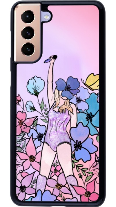 Coque Samsung Galaxy S21+ 5G - Taylor Swift Sketch - Pink