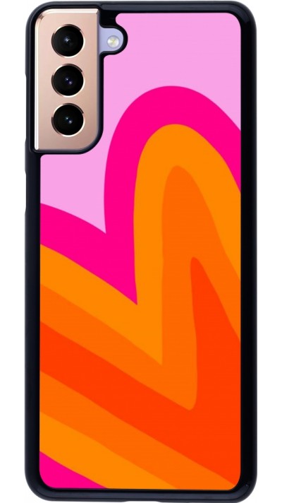 Coque Samsung Galaxy S21+ 5G - Valentine 2024 heart gradient