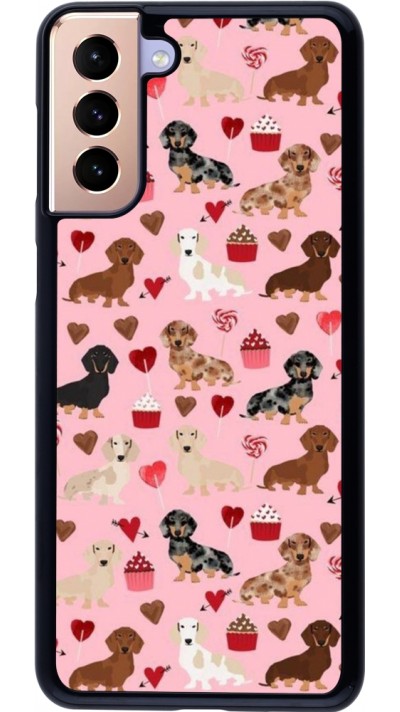 Coque Samsung Galaxy S21+ 5G - Valentine 2024 puppy love