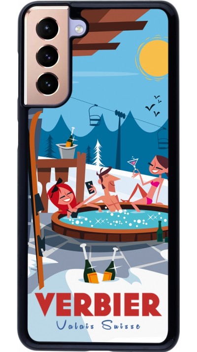 Coque Samsung Galaxy S21+ 5G - Verbier Mountain Jacuzzi