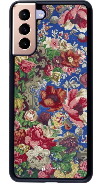 Coque Samsung Galaxy S21+ 5G - Vintage Art Flowers