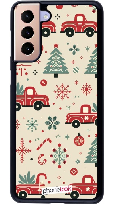 Samsung Galaxy S21+ 5G Case Hülle - Weihnachten 2024 Lkw Tanne