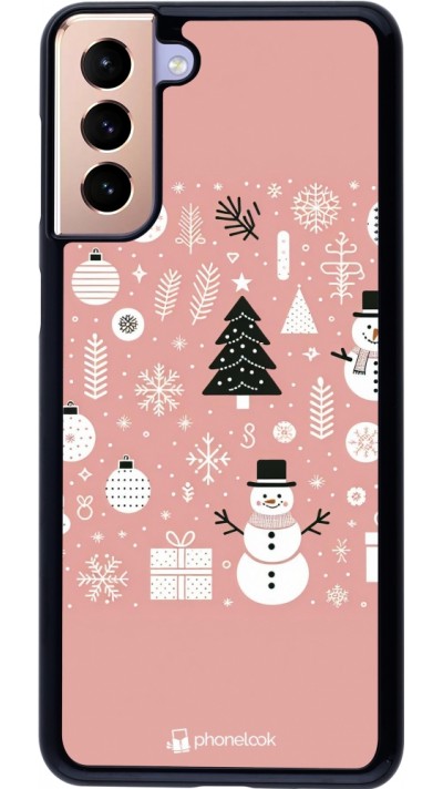 Samsung Galaxy S21+ 5G Case Hülle - Weihnachten 2024 Rose Schneemann Weihnachten