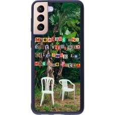 Coque Samsung Galaxy S21+ 5G - Silicone rigide noir Chairs DTMF