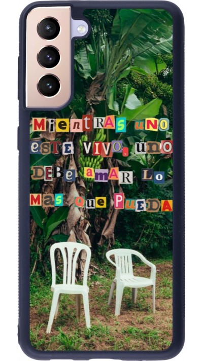 Samsung Galaxy S21+ 5G Case Hülle - Silikon schwarz Chairs DTMF