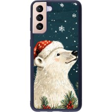 Coque Samsung Galaxy S21+ 5G - Silicone rigide noir Christmas 25 Bear